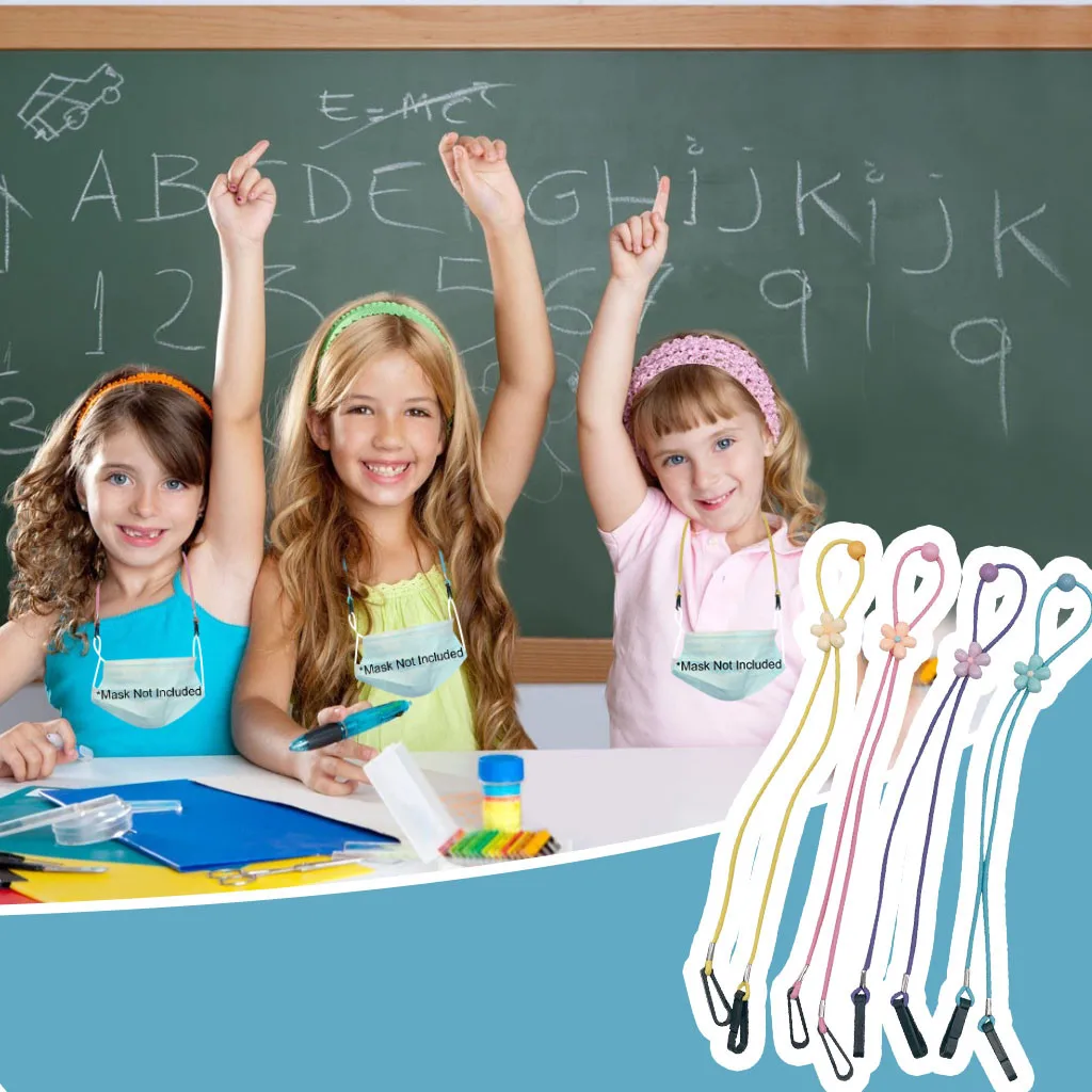 Регулируемый ремешок для маски 25 # цветной с цветочной пряжкой Удобный