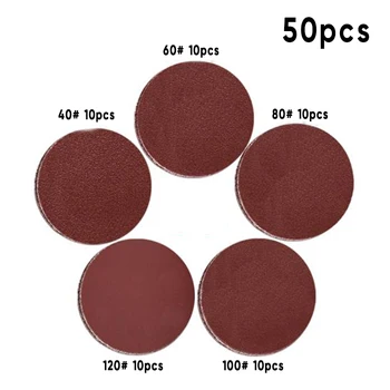 

50pcs/Set 7 No Hole Hook And Loop Sanding Disc Sandpaper Universal High Quality