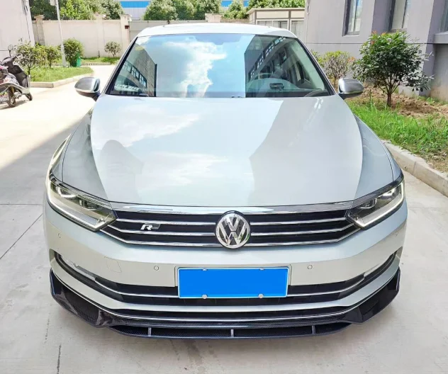 Для- Volkswagen Maiten Passat B9 передний бампер спойлер PP и углеродного волокна материал 4 ПОС по праймер цвет