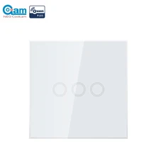 Neo coolcam z-wave plus 3ch ue 868.4mhz toque inteligente parede interruptor de luz zwave hub necessário compatível com smartthings fibaro