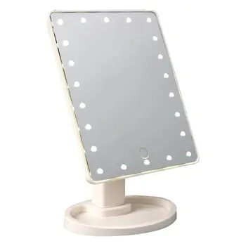 

Personal Touch Screen Makeup Mirror with Light Desktop Cosmetic Table 360° Rotatable Make Up Mirror