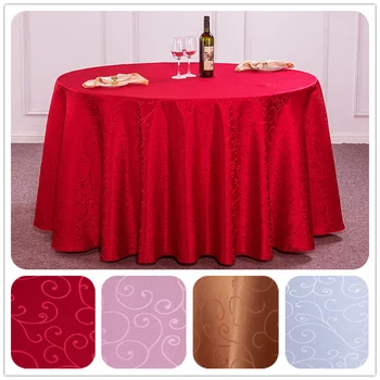 

Europe Style Jacquard Round Table Cloth Washable Rectangle Polyester Tablecloths Wedding Dining Table Cloth Cover for Restaurant