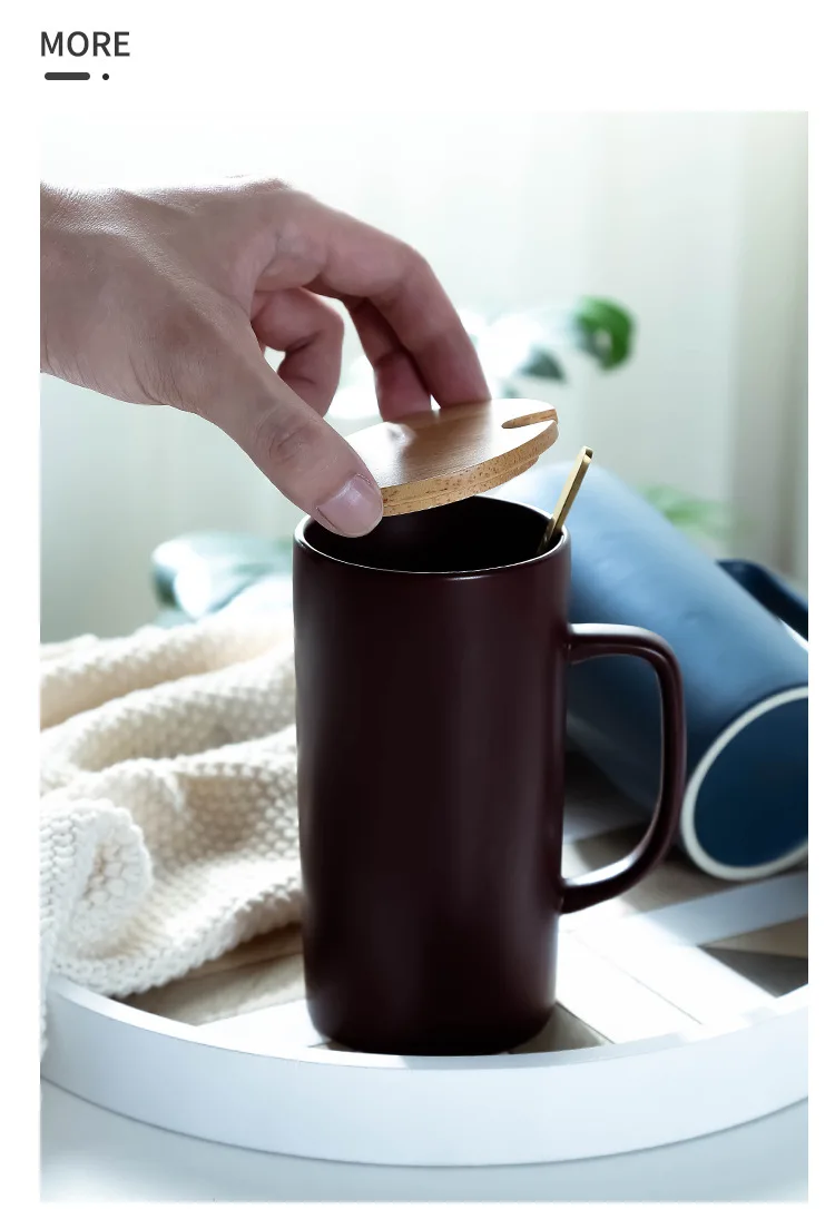Современные стильные кружки чистого цвета с высоким цилиндром капучино латте кофе молочный завтрак чайная чашка в европейском стиле