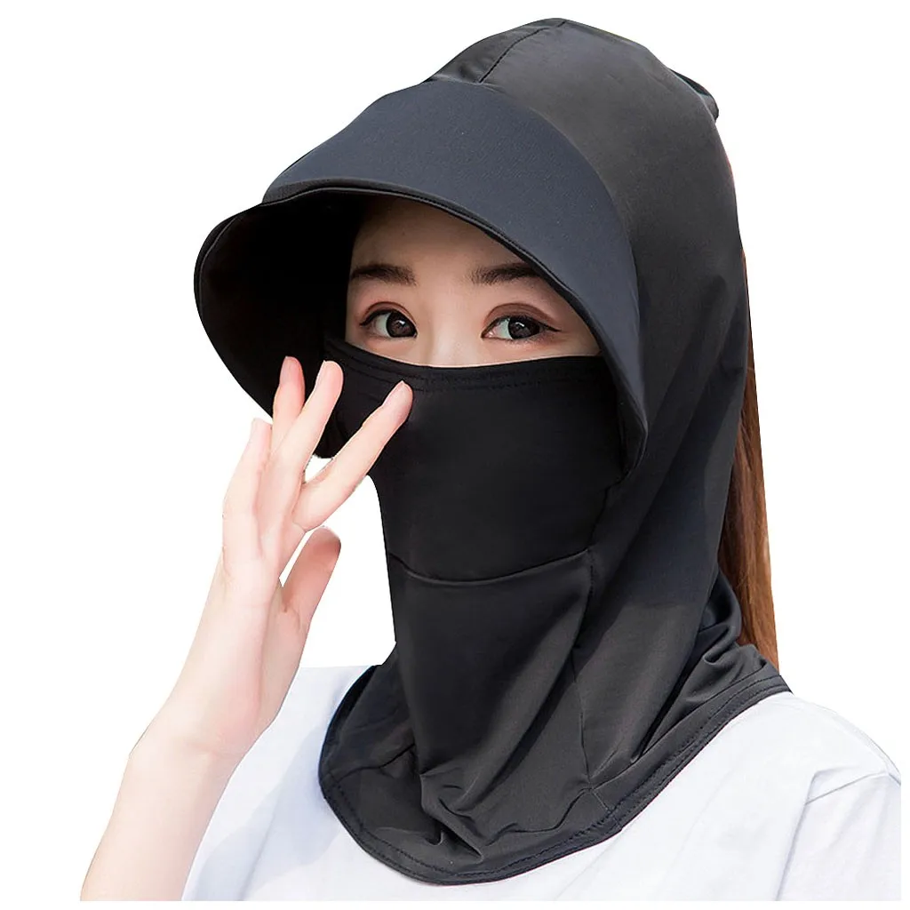 Female Face Mask Sun Shade Hat Women Summer Anti-ultraviolet Large Flower Visor Wild Fashion Cloth #mh | Аксессуары для одежды