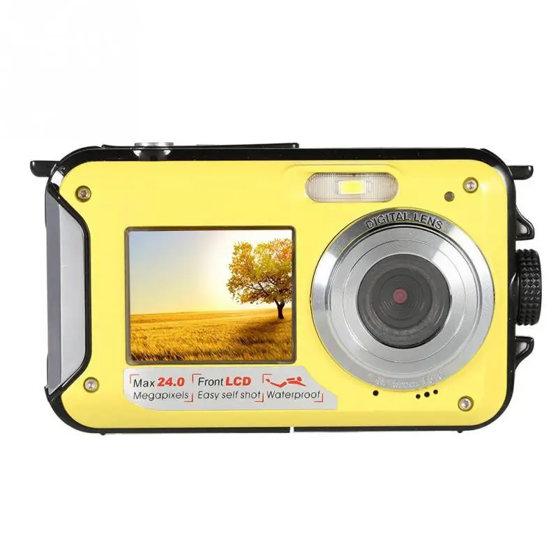 

1080 Full HD Waterproof Digital Camera 24 MP Underwater Camera Dual Screen DV Recording Recorder Selfie outdoor Digital Camera