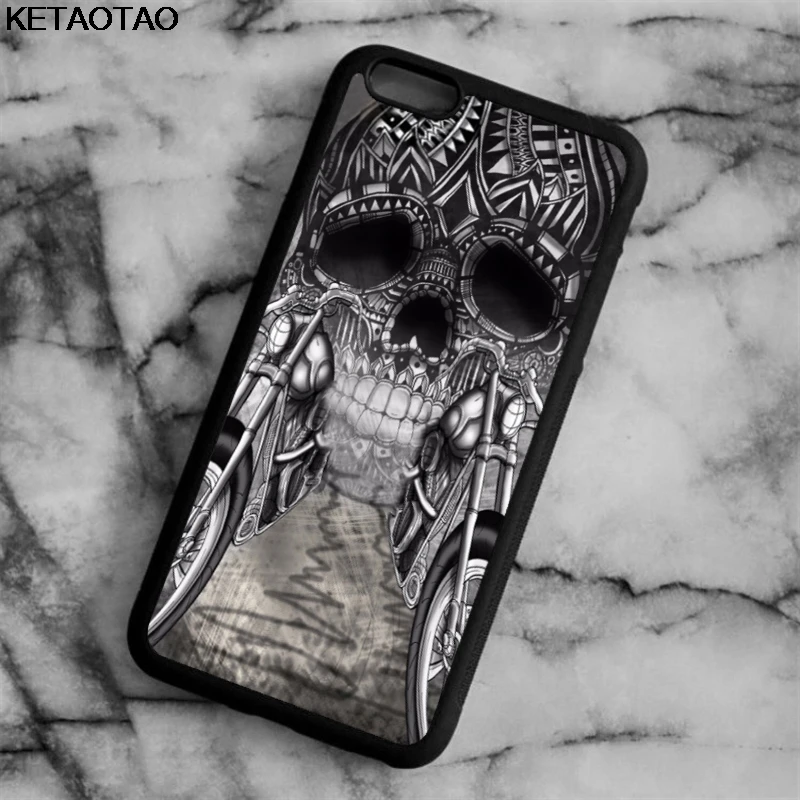Прозрачный KETAOTAO Каратель Череп Логотип чехол для телефона s для iPhone 4S SE 5 6 5C 5S 6S 7 8 SE X Plus XR XS Max Чехол Мягкий ТПУ резиновый силиконовый - Цвет: Прозрачный