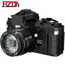 Bzda 627 pçs câmera digital entusiastas coleção fy2a slr câmera blocos de construção moc modelo de construção conjunto tijolos brinquedos presentes