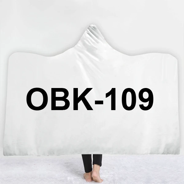 ONSEME унисекс заказное одеяло с капюшоном Прямая поставка OBK-101-120 - Цвет: OBK-109