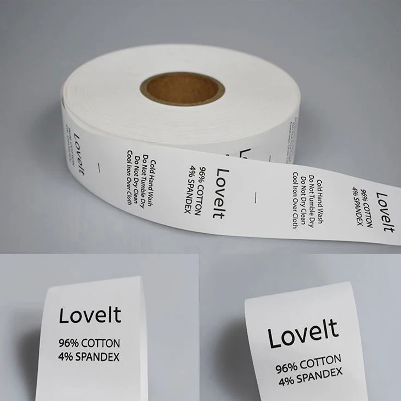 Clothing Labels width 3cm Washing clothing clothes cloth curtain printing labels washing water cloth collar label processing