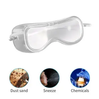 

Safety Goggles Windproof Dust Anti Fog Splash Protection Glasses Factory Hospital Medical Anti Spitter Transparent Goggles