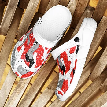 

Men Sandals Crocks Fashion Hole Shoes Clogs EVA Unisex Slipper Hole Garden Shoes Crocse Adulto Cholas Hombre Men Sandals