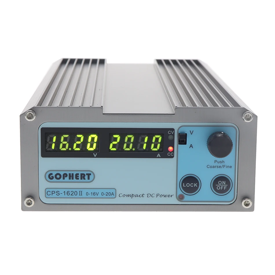 CPS 1620 300 Вт (110Vac/ 220Vac) 0 16 В/0 20A Gopher компактный цифровой Регулируемый источник