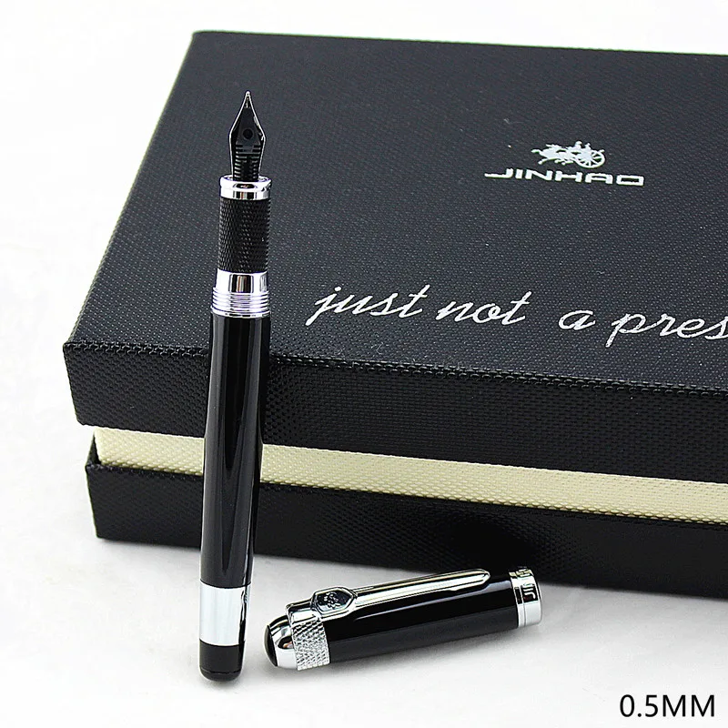 Высококачественная роскошная модель Jinhao 189, обычно авторучка, винтажная 0,5 мм перьевая Подарочная коробка с ручками, набор для офиса