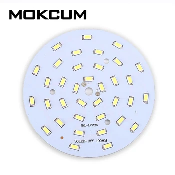 

White 18W SMD 5730 LED Light Board 250mA 60V 36pcs LEDs Aluminum Plate