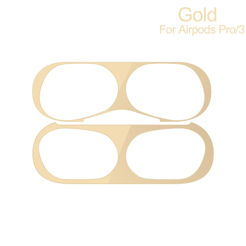 B Gold Airpods 3 Grogeous защита от пыли для Apple AirPods профессиональная защитная пленка для Air pods pro 3 2 1 чехол наклейка для airpods 3 защитный чехол - Цвет: B Gold Airpods 3
