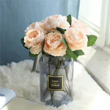 Искусственные фантомные розы цветок Свадебный букет вечерние украшение на Хэллоуин, Рождество инструменты падение#0828