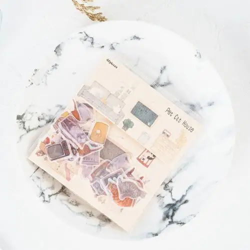 40 Pcs/lot refreshing flower mini paper sticker decoration stickers DIY ablum diary scrapbooking label sticker kawaii stationery - Цвет: D
