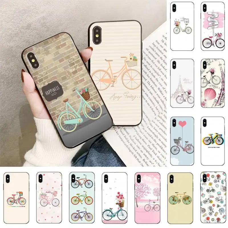 Телефонный чехол TOPLBPCS с рисунком велосипеда для iPhone 11 8 7 6 6S Plus plus X XS MAX 5 5S XR 12 Pro max se