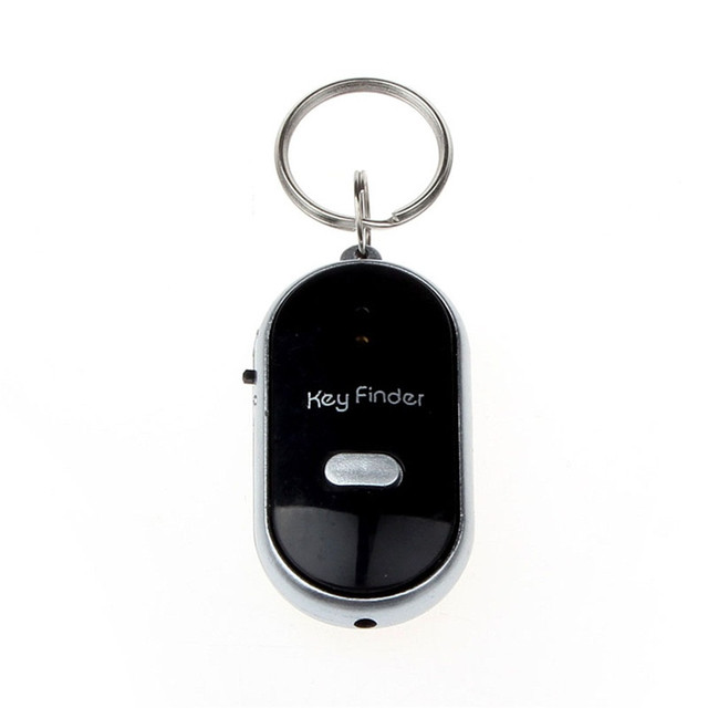 Light Torch Remote Sound Control Lost Key Fob Alarm Locator Keychain Whistle Finder Old Age Anti-lost Alarm 40MR29