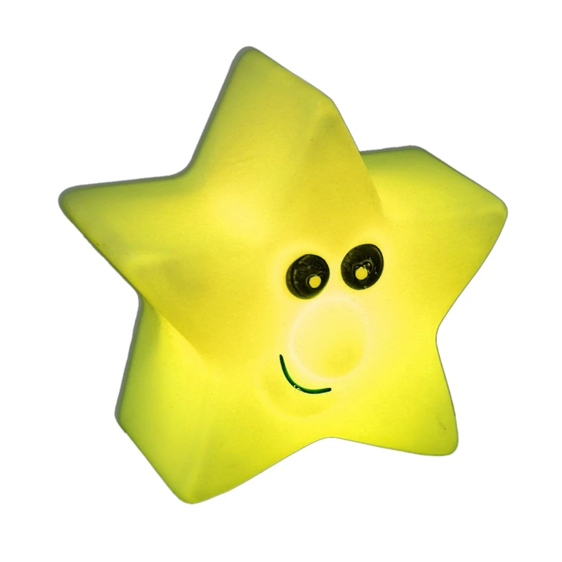 

Promotion! Night light LED lamp shape cute Star colors changing kawaii for child