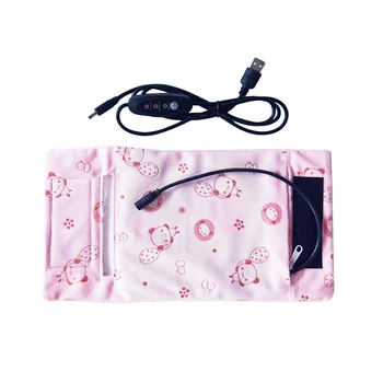 

Cotton Blend Food Heater Washable USB Baby Bottle Warmer Insulation Cover Home Zipper Closure Travel Portable Printed Thermostat