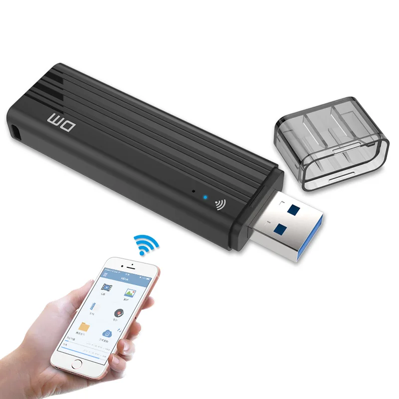 Беспроводной USB3.0 флэш-накопитель DM WFD016 32 Гб wifi USB для iPhone/Android/PC Умная Ручка накопитель памяти Usb палка Мультиплеер с шаром