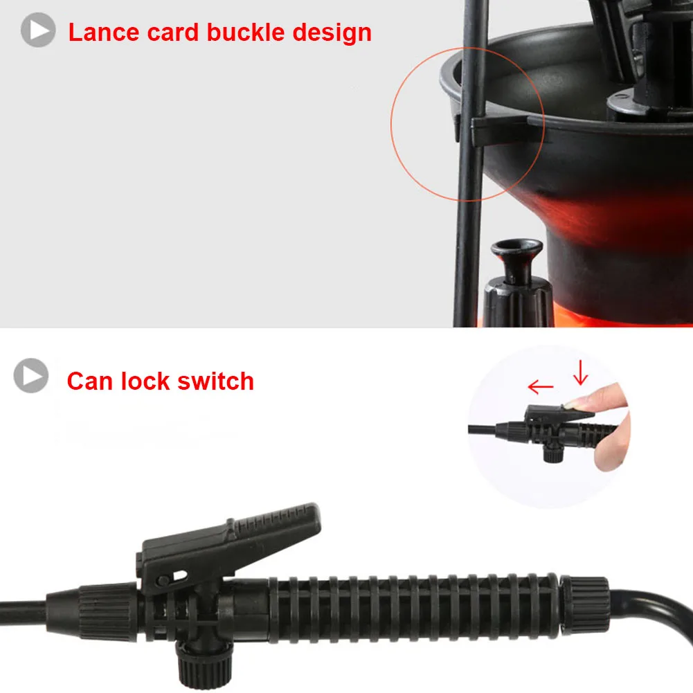 Low Consumption Manual Pressure Portable Sprayer Car Wash Shower Sprinklers Large Mouth Irrigation Garden Watering Effortless