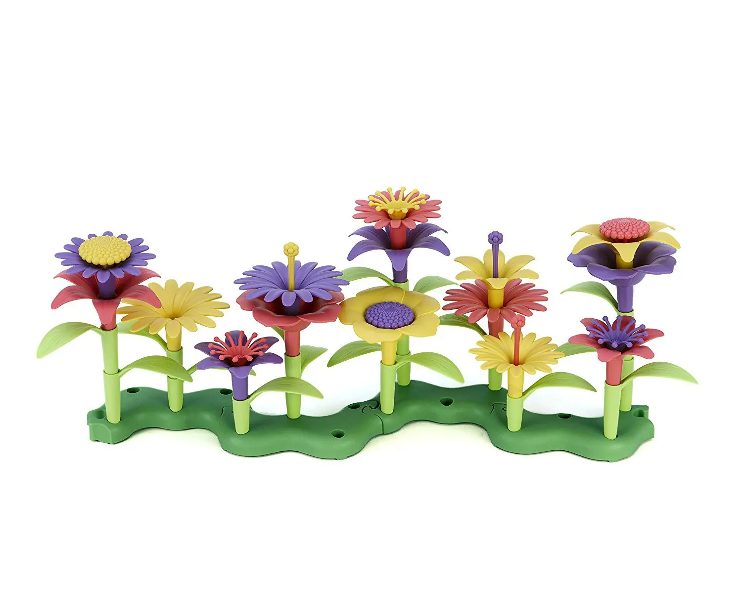 

America greentoys Bouquet Calliopsis Garden Flower Inserted Building Blocks Toy Green Toys