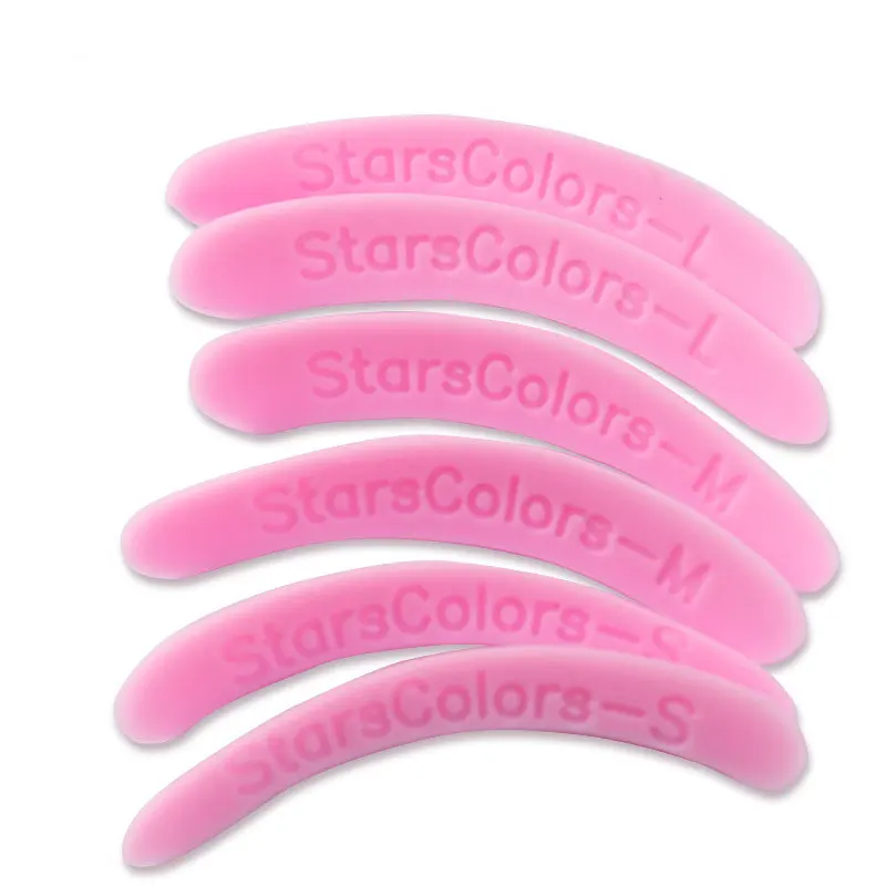 3pairs Eyelash Perm Silicone Pad Recycling Lashes Rods Shield lifting 3D Eyelash Curler Makeup Accessories Applicator Tool eyelash curler