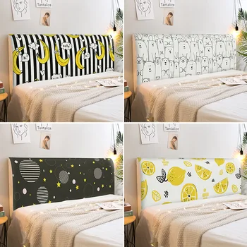 

Modern Minimalist Cartoon Cute Bed Cover Full Enclosed Elastic Dust-proof Bed Head Cover/ Protective Cover