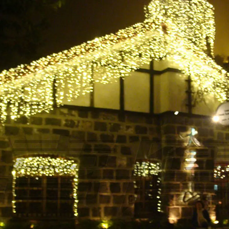 Рождественский светодиодный украшение сосулька стене висит Шторы гирлянда Xmas Свадебная вечеринка
