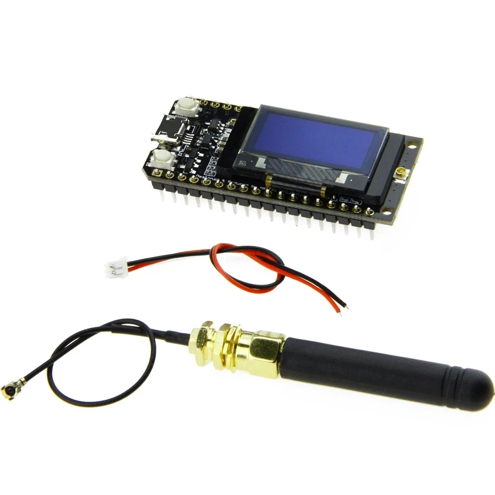 LILYGO® TTGO LORA32 V1.0 868/915Mhz ESP32 LoRa OLED 0.96 Inch Display Bluetooth WIFI ESP-32 Module with Antenna | Электроника