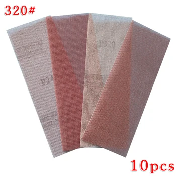 

10 Pcs Dust-free Mesh Sandpaper Sanding Discs 198*70mm Anti-blocking Dry Grind Eliminates Blockage And Pilling