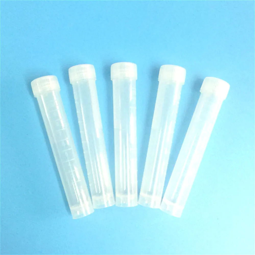 Замораживающая трубка со шкалой и силиконовыми шайбами 10 мл консервант