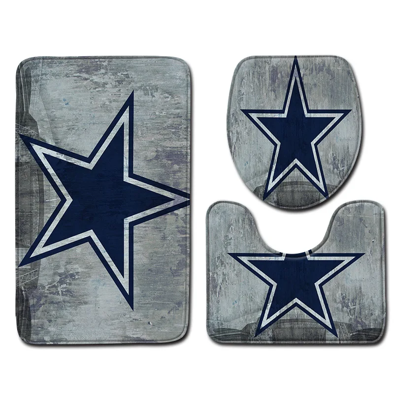 Zeegle набор из 3 предметов ковриков для ванной, Впитывающий Коврик для унитаза, коврик для ног, мягкий фланелевый коврик для унитаза, моющийся нескользящий туалетный набор