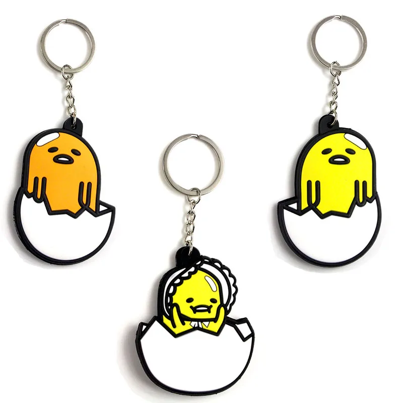 Gudetama Anime Egg Double Sided Keychain Kawaii Store Cute Kawaii products