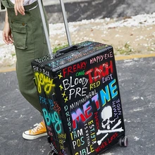 Багажник каракули путешествия чемодан алюминиевая рама Универсальный колеса 24 дюймов пароль тяга Maleta Koffer унисекс для студентов