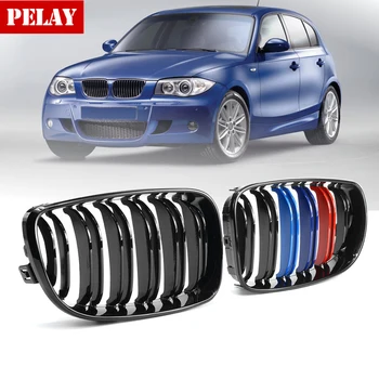 

E82 E88 Carbon Fiber Front Bumper Grille RacING Grill Mesh For BMW 1 Series E81 E82 E87 E88 2008 - 2013 Gloss / Matte Carbon
