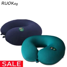 Массажер для шеи U форма Электрический шейного позвонка Массаж Подушки инструмент массажное устройство здравоохранения подушки