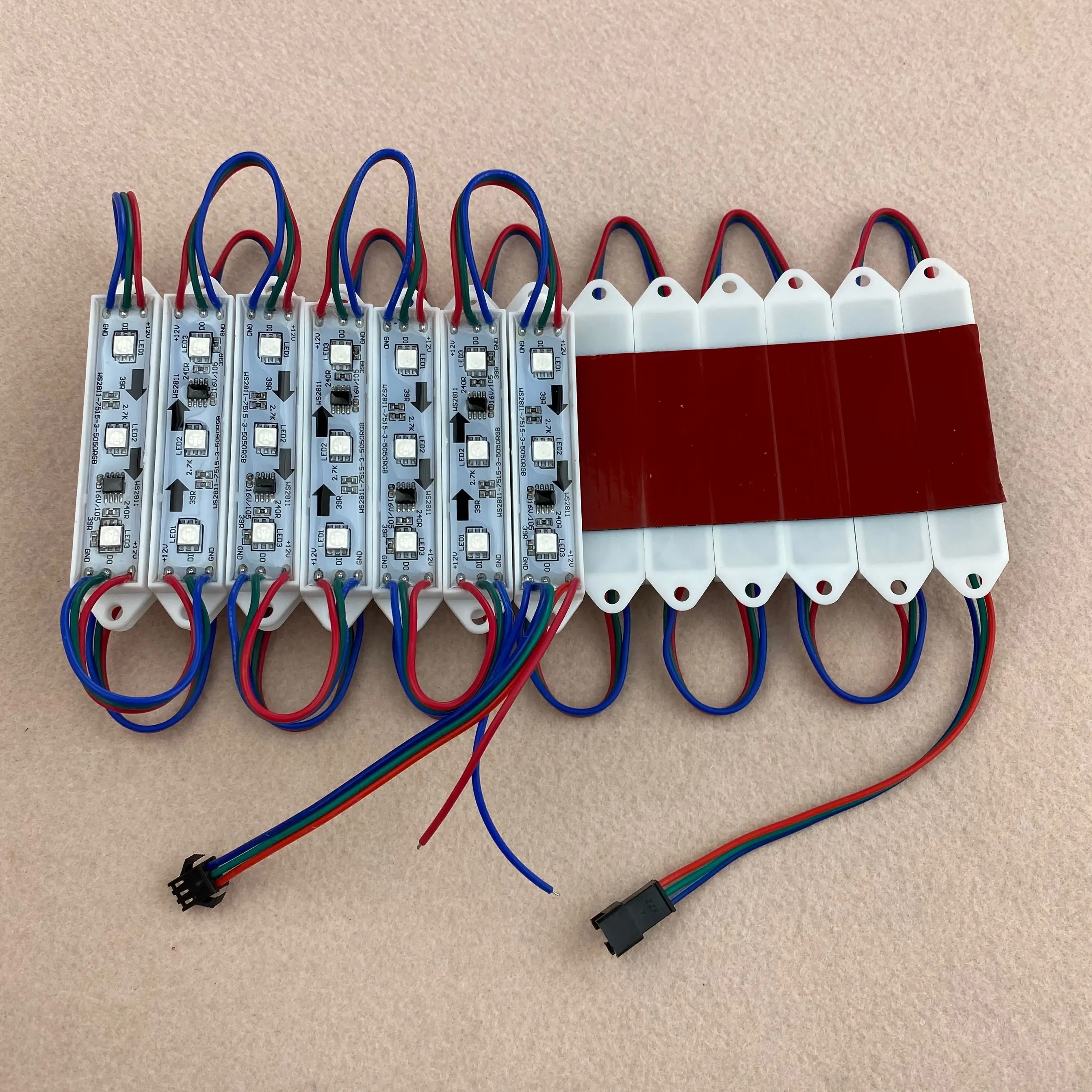 20 шт/шнур DC12V WS2811 умный светодиодный RGB полноцветный пиксельный модуль IP68 0 72 Вт|led