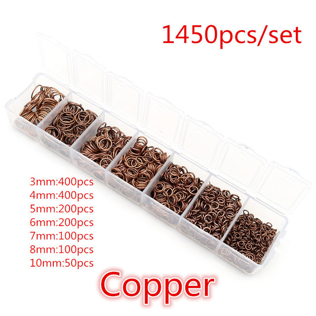 Set Box 3 4 5 6 7 8 10mm 8 Colors Open Jump Rings Split Rings Link Loop For DIY Jewelry Making Findings Connector