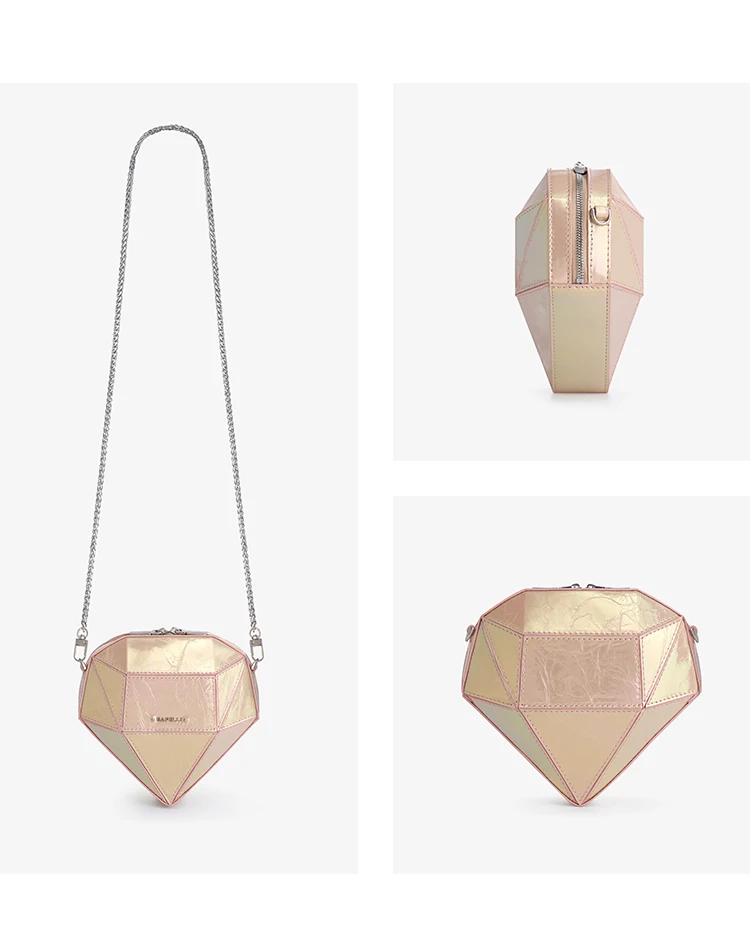 Mini clutch with chain detail