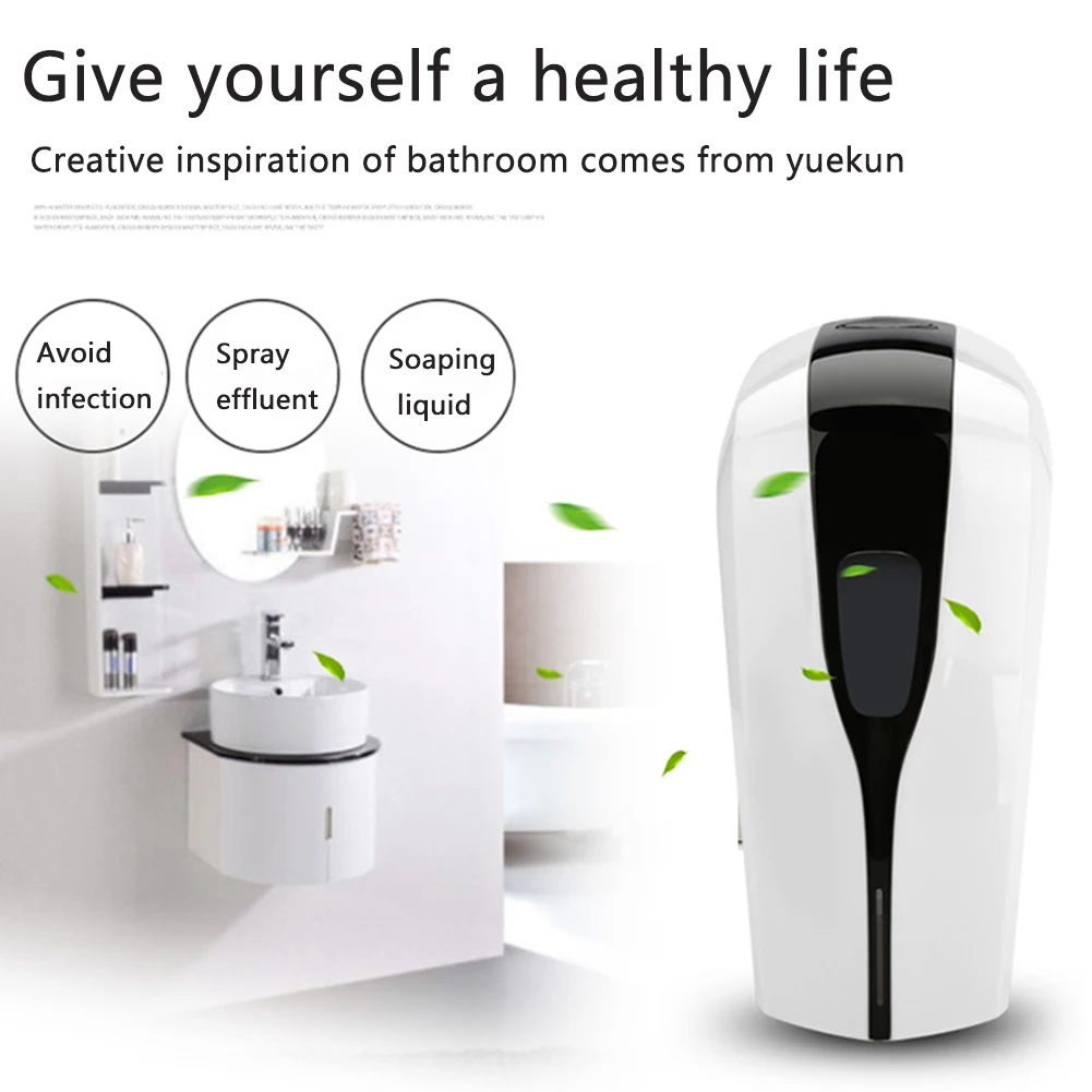 

1000ml Disinfection Machine Mist Spray Automatic Soap Dispenser ABS Restaurant Smart Sensor School Wall Mounted Battery Operated