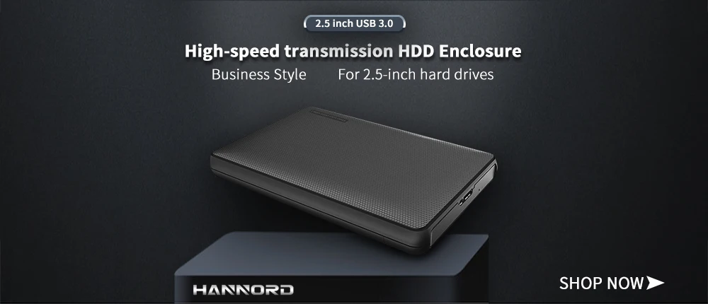 Hannord 2,5 дюймов HDD чехол USB 3,0 адаптер HDD USB чехол портативный внешний жесткий диск Корпус SATA 3 для SSD Поддержка 2 ТБ UASP