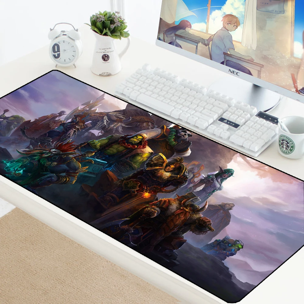 Пользовательский резиновый игровой коврик для мыши World of Warcraft, Настольный коврик для мыши для ноутбука, коврик для скоростной клавиатуры, офисный коврик для игры Csgo Dota