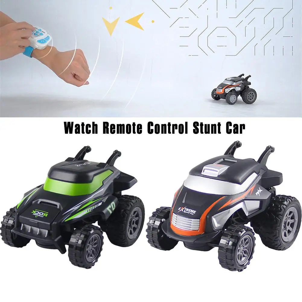 

Remote Control Stunt Car Toys Watch Control LED Light Rotation Tumbling Cool Stunt Car Toys For Kids