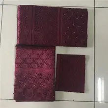 ASO OKE последний Африканский ASO OKE повязка на голову с бисером нигерийские женские головные уборы для свадьбы 3 шт. в set-AH30