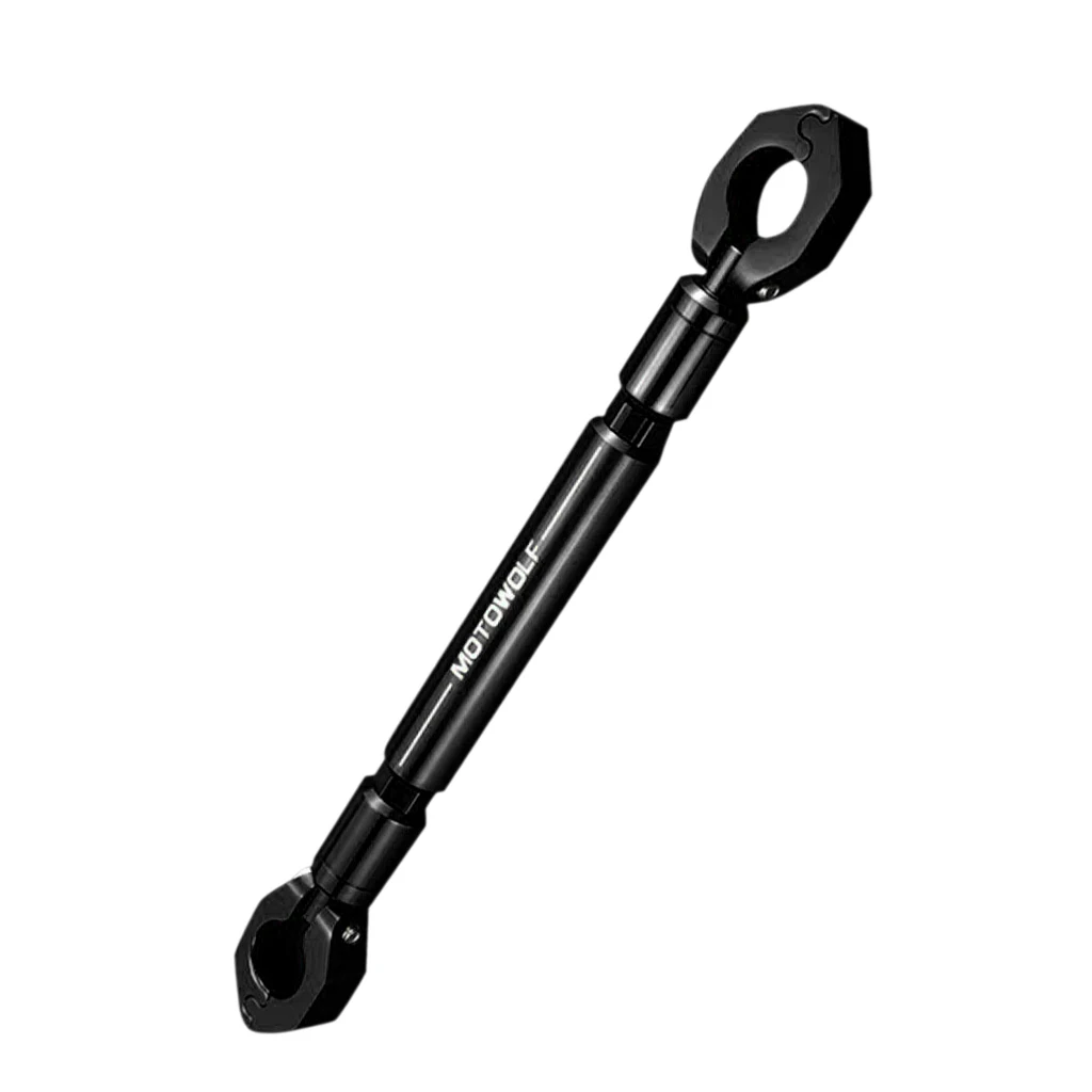 Universal Motorcycle 22mm Handlebar Adjustable Cross Bar Balance Beam (Handle Bar Only)--Black