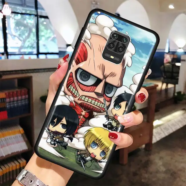 Anime attack on Titan Phone case for Xiaomi Redmi Note 7 8 9 Pro 8T 9S 6 6A 7A 8A 9A 9C K20 K30 Pro Black Silicone Soft Cover B01