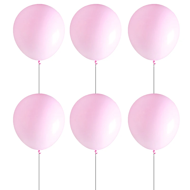 12pcs balloons Вечерние одноразовые тарелки для девочек на день рождения, в розовую тематику, салфетки для стаканчиков, баннеры - Цвет: 12pcs balloons